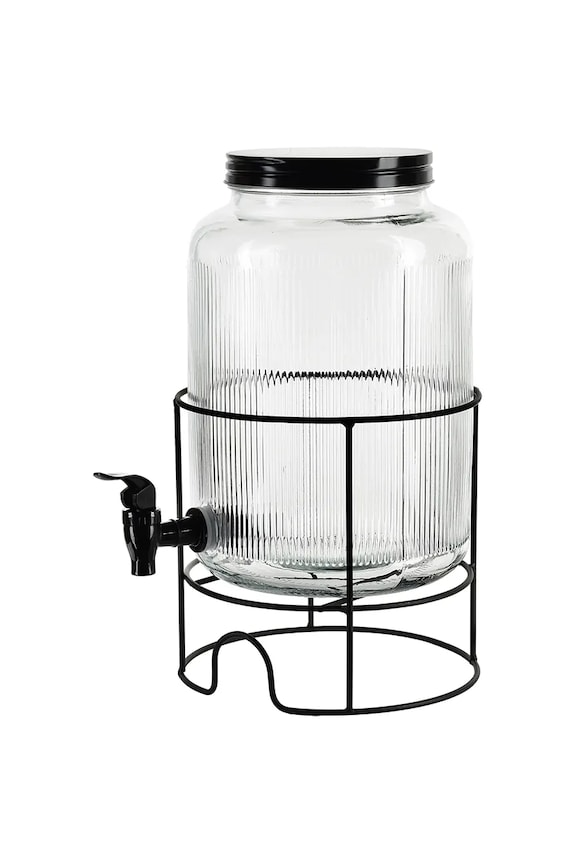 Δοχείο διανομής νερού με καπάκι και βρύση home & lifestyle Modern Kichen 5,2 L HTIA6162 διαφανή AA00