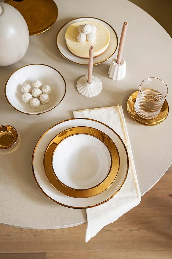 Ποτήρι vtwonen Gold Rim 340 ml 52131145 διαφανή AA00