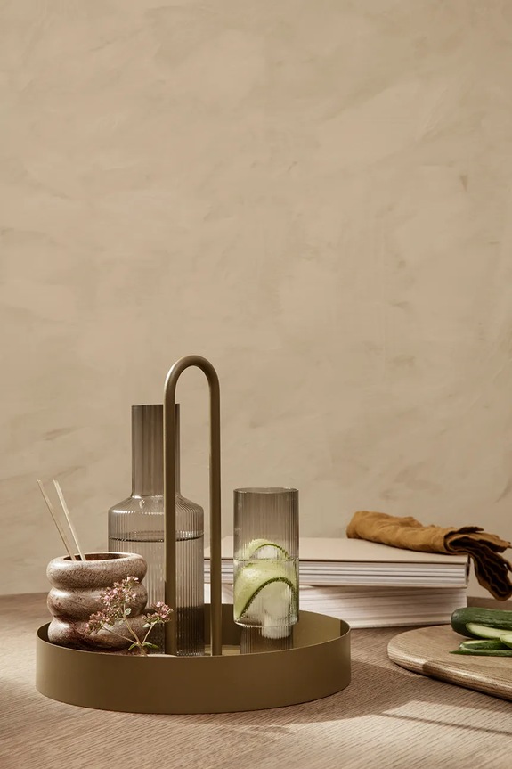 ferm LIVING caraffa per il vino Ripple 1 L nero 100125112