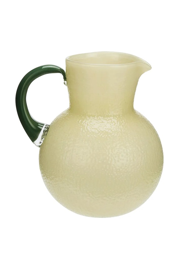 Madam Stoltz carafă de apă din sticlă colorată 16 x 20 cm galben 2430534
