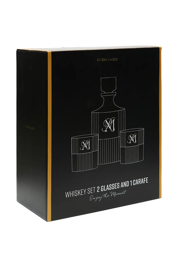 Riviera Maison karafka ze szklankami do whiskey ze szkła 577610