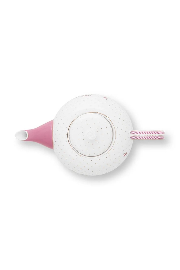 Kuhinja in bar Vrč za čaj Pip Studio Jolie Dots Gold Pink 1,6 L 51005085 bela