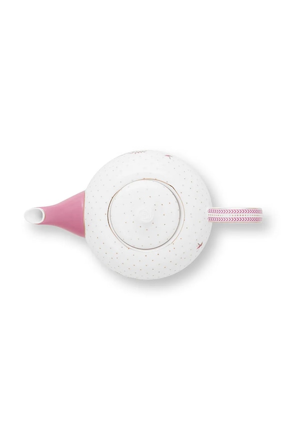 Kuhinja in bar Vrč za čaj Pip Studio Jolie Dots Gold Pink 1,6 L 51005085 bela
