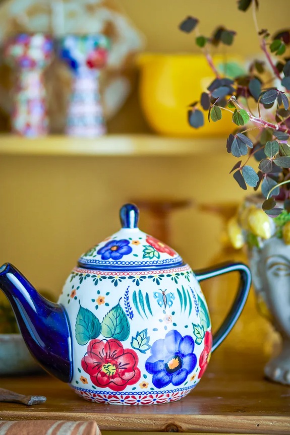 Bloomingville brocca da tè Florist 900 ml 82072583 multicolore