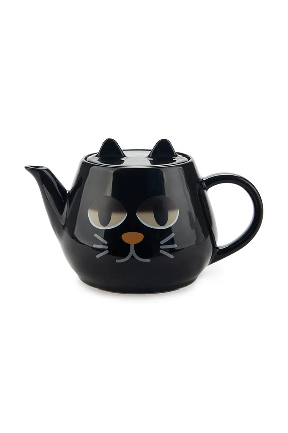 Balvi teáskanna Wake Cat 10,8 x 18 x 12 cm 28143 fekete AA00