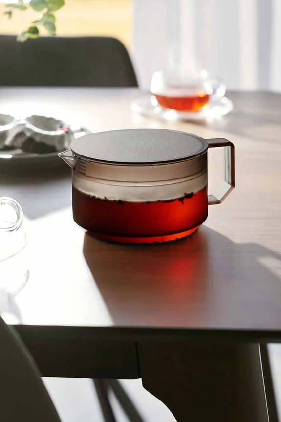 Bucătărie și bar Yamazaki carafă pentru ceai din plastic 13,2 x 17,6 x 7,9 cm 1673 negru