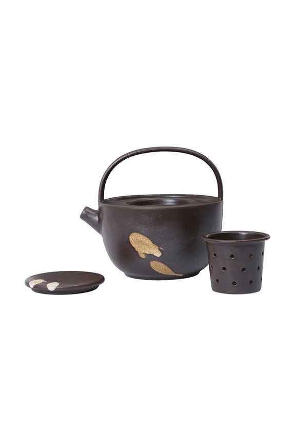 Ferm Living carafă pentru ceai din gresie 15,5 x 17,5 x 15 cm 1104272620 maro AA00