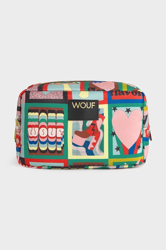 WOUF kosmetyczka podróżna Discobabe 20 x 9,5 x 13 cm multicolor TT260005