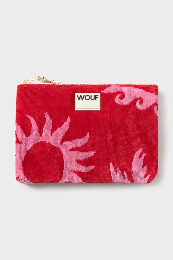 Хлопковая косметичка WOUF Tulum 21 x 13 cm красный PP260019