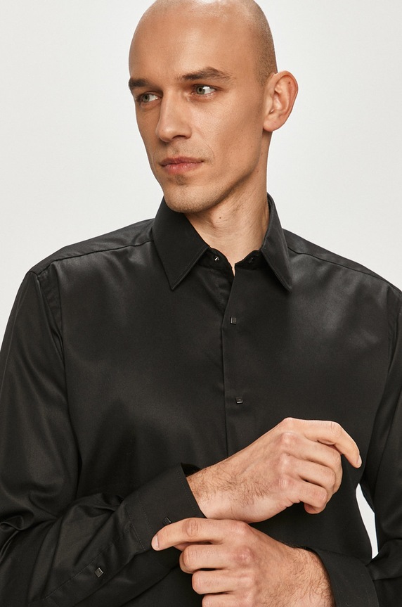 Karl Lagerfeld - Koszula 500699.605000 bawełna czarny 500699.605000