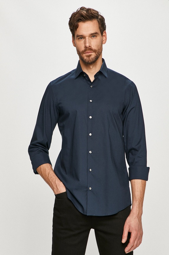 Calvin Klein - Koszula K10K103025.NOS granatowy