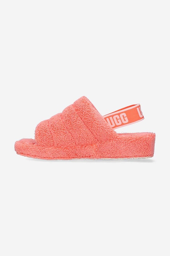 Obuwie UGG kapcie Fluff Yeah Terry 1127116.PBLS różowy