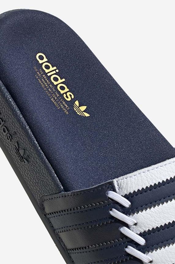 adidas Originals leather sliders Adliette GY1006 navy
