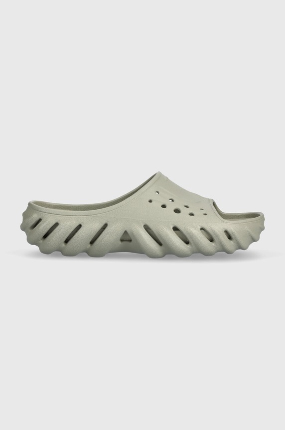 Šľapky Crocs Echo Slide plochý sivá 208170