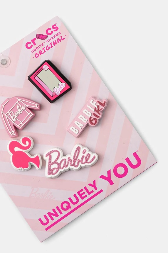 Κονκάρδες για παιδικά παπούτσια Crocs 5-pack Barbie.5Pck πολύχρωμο AA00