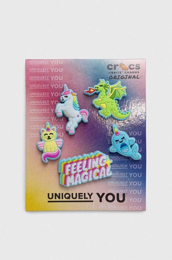 Crocs przypinki do obuwia 5-pack multicolor Feeling.Magical.5.Pack