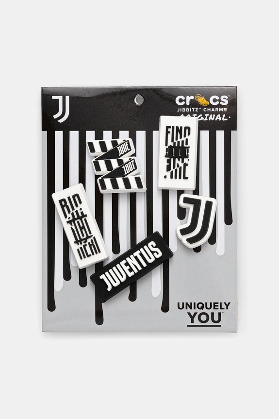 Дитячі значки для взуття Crocs Juventus 5Pck 5-pack Казкові герої чорний 10012073.Juventus.5Pck