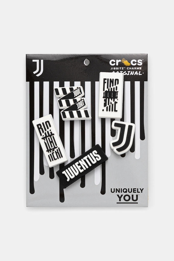 Дитячі значки для взуття Crocs Juventus 5Pck 5-pack Казкові герої чорний 10012073.Juventus.5Pck
