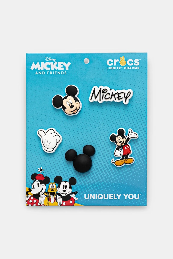 Детские значки для обуви Crocs Mickey Pant 5PK 5 шт Сказочные герои белый 10014478.Mickey.Pant.5P
