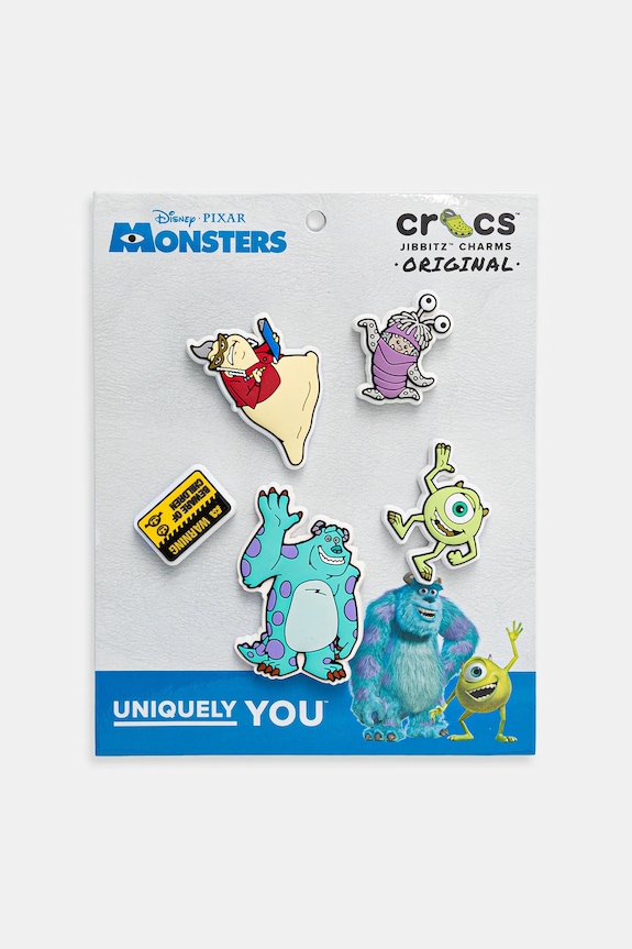 Κονκάρδες για παιδικά παπούτσια Crocs Monsters Inc 5Pck 5-pack χαρακτήρες παραμυθιού πολύχρωμο 10014921.Monsters.Inc