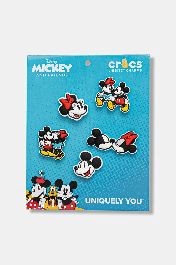 Дитячі значки для взуття Crocs Minnie Mickey Cute 5Pck 5-pack Казкові герої чорний 10015938.Minnie.Mickey.