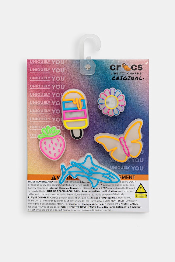 Crocs butoane încălțăminte pentru copii Lights Up Summer 5 Pack 5-pack multicolor 10015446.Lights.Up.Summ