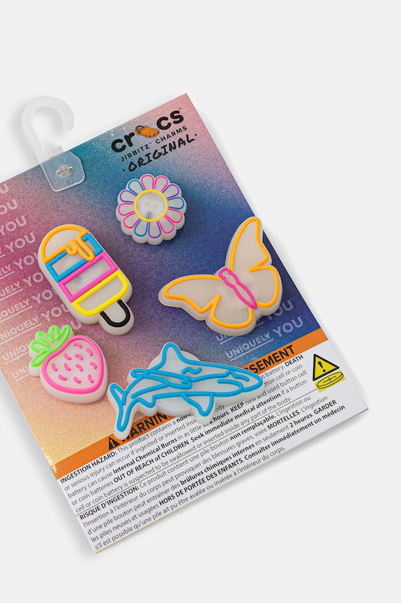 Crocs butoane încălțăminte pentru copii Lights Up Summer 5 Pack 5-pack 10015446.Lights.Up.Summ multicolor AA00