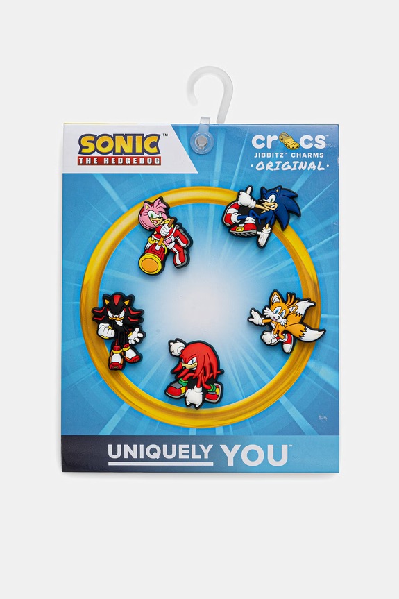 Crocs butoane încălțăminte pentru copii Sonic the Hedgehog 5Pck 5-pack Personaje de basm multicolor 10016975.Sonic.the.Hedg