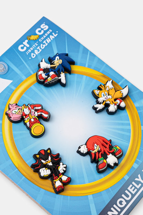 Detské odznaky na topánky Crocs Sonic the Hedgehog 5Pck 5-pak 10016975.Sonic.the.Hedg viacfarebná AA00