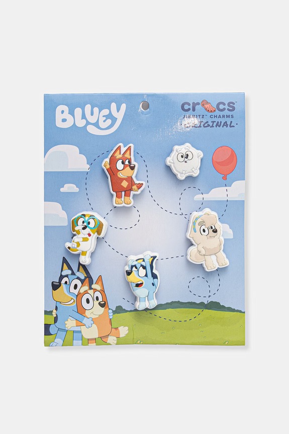 Crocs za djecu privjesci za obuću Bluey Multi 5 Pck šarena 10017249.Bluey.Multi.5.