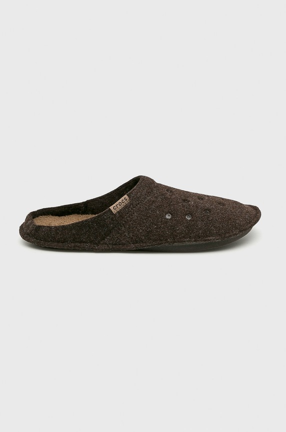 Crocs - Kapcie Classic Slipper brązowy 203600.CLASSIC.SLIPPER