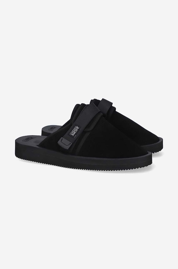 Замшевые шлепанцы Suicoke ZAVO-VS ZAVO.VS чёрный