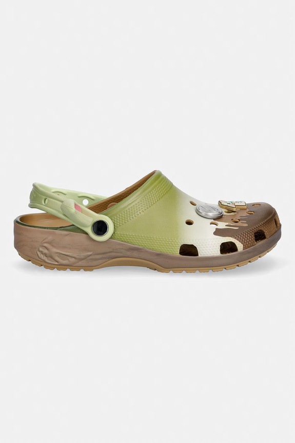 Obuwie Crocs klapki Classic Star Wars Grogu Clog 213003.90H zielony