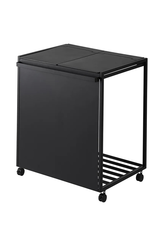 Kanta za smeće s dvije komore Yamazaki Tower crna 1821