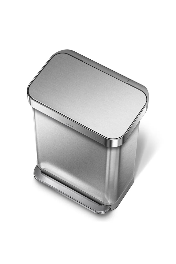 Kuhinja i bar Koš za smeće Simplehuman Rectangular 55 L CW2023 siva