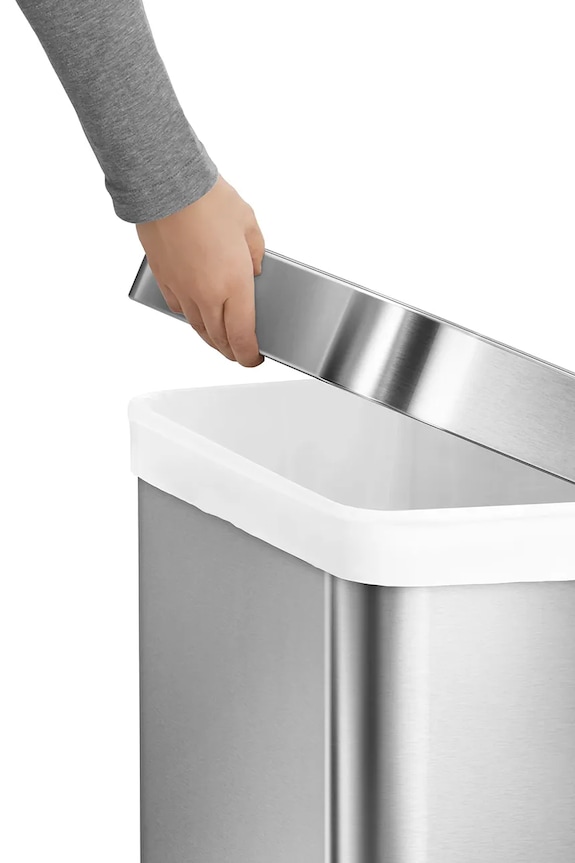 Simplehuman cestino dei rifiuti Rectangular 55 L grigio CW2023