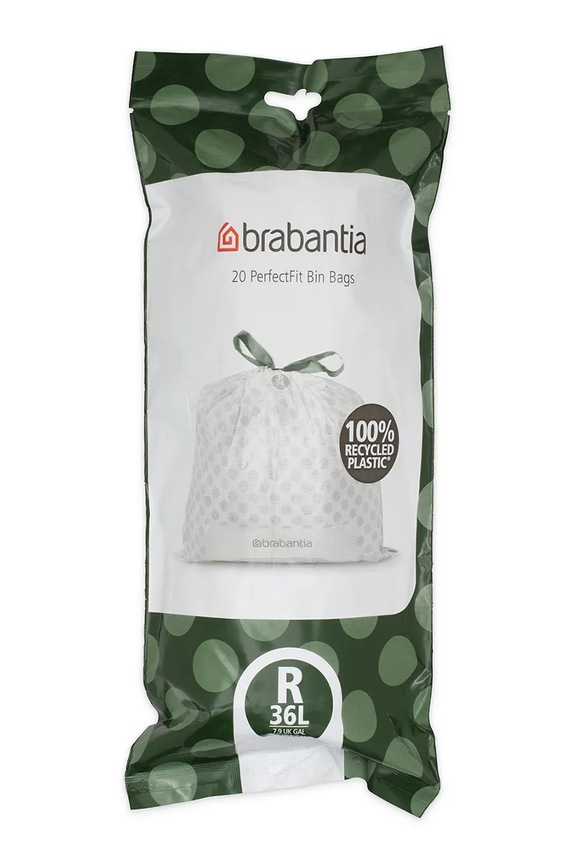 Vrečke za smeti Brabantia PerfectFit, R, 36 L, 6 x 20 szt. 138584 bela AA00