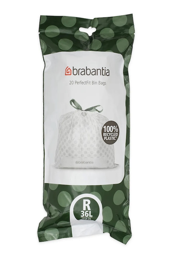 Vrečke za smeti Brabantia PerfectFit, R, 36 L, 6 x 20 szt. 138584 bela AA00