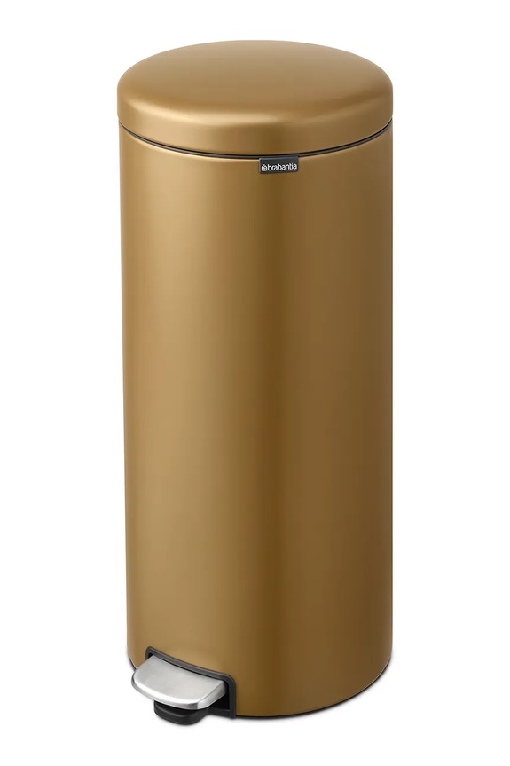 Brabantia kosz na śmieci ze stali nierdzewnej 30 l 238581 żółty AA00