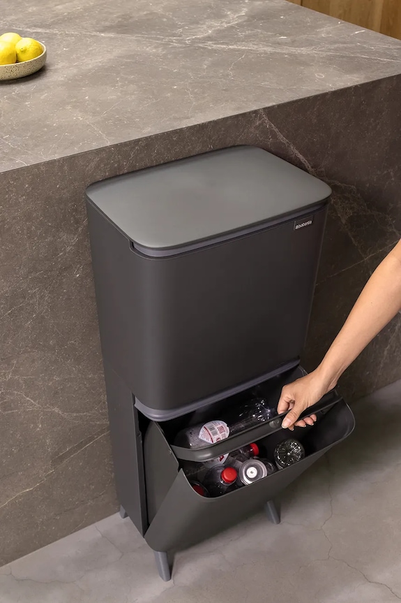 Brabantia kosz na śmieci z tworzywa sztucznego 10 + 10 + 25 l 275043