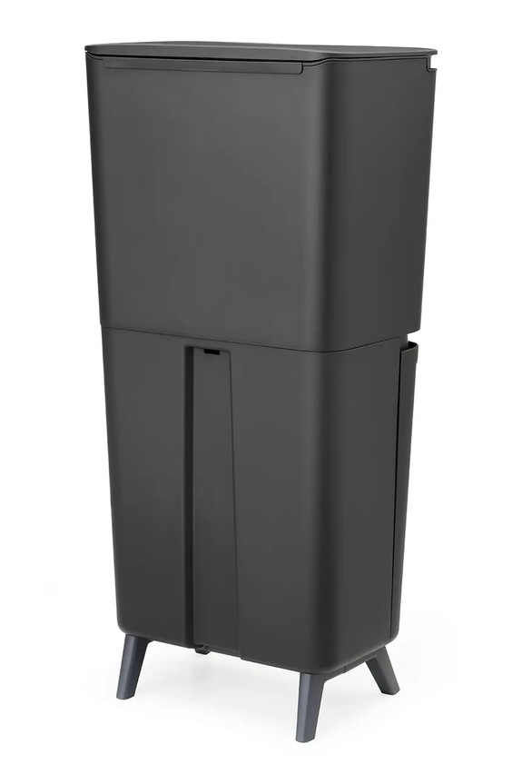 Kuchnia i bar Brabantia kosz na śmieci z tworzywa sztucznego 10 + 10 + 25 l 275043 czarny