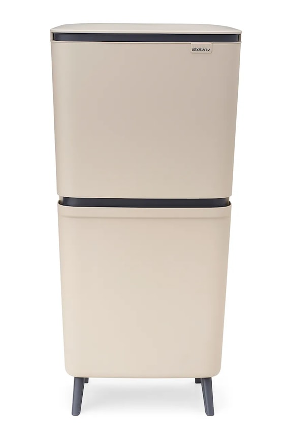 Brabantia kosz na śmieci z tworzywa sztucznego 20 + 25 l beżowy 275005
