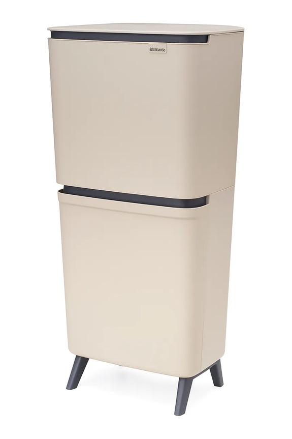 Brabantia kosz na śmieci z tworzywa sztucznego 20 + 25 l 275005 beżowy AA00