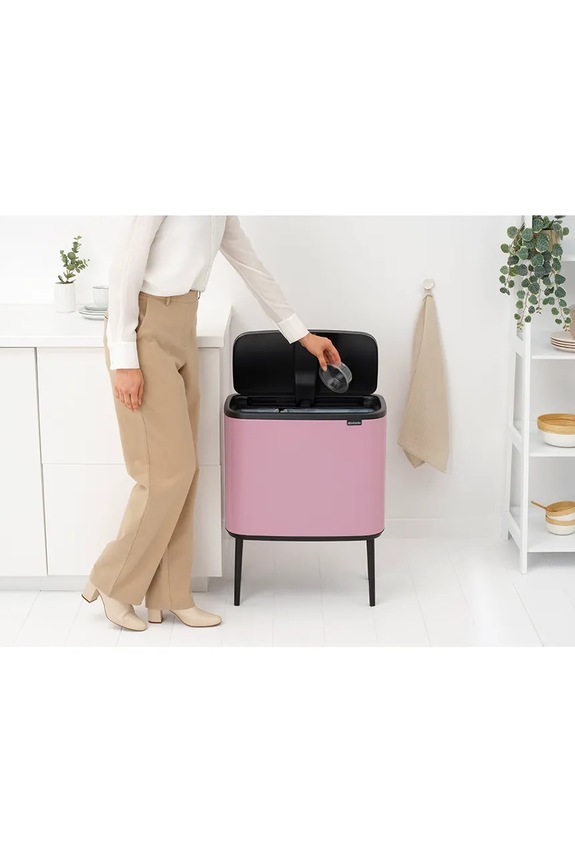 Brabantia kosz na śmieci ze stali malowanej proszkowo 11 + 23 l 255328