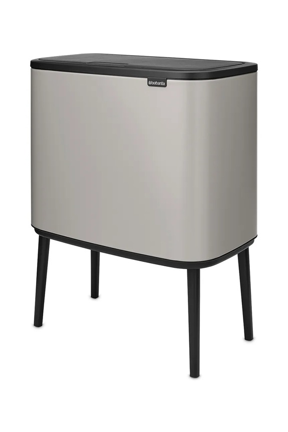 Brabantia kosz na śmieci ze stali malowanej proszkowo 36 l 254987 szary AA00