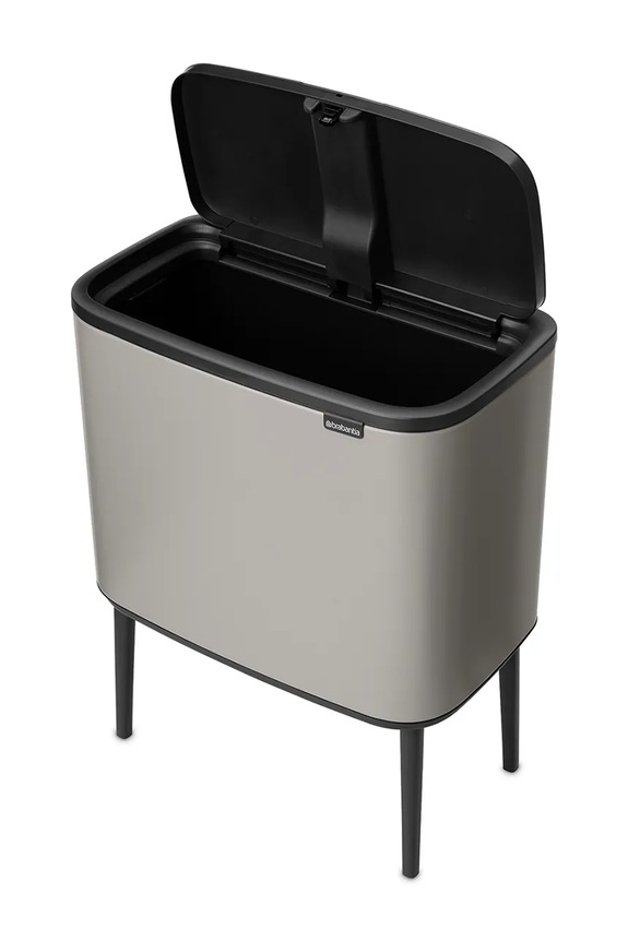 Brabantia kosz na śmieci ze stali malowanej proszkowo 36 l szary 254987