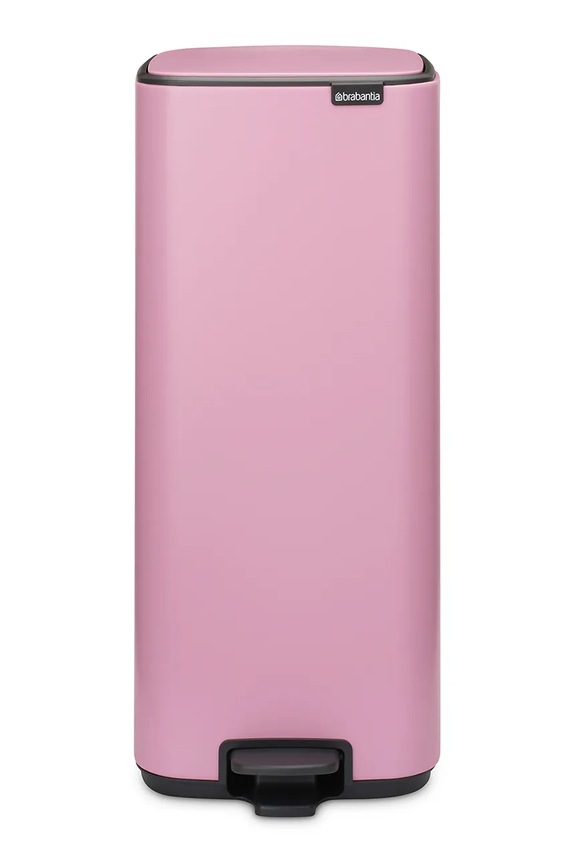Brabantia kosz na śmieci ze stali malowanej proszkowo 30 l różowy 255403.