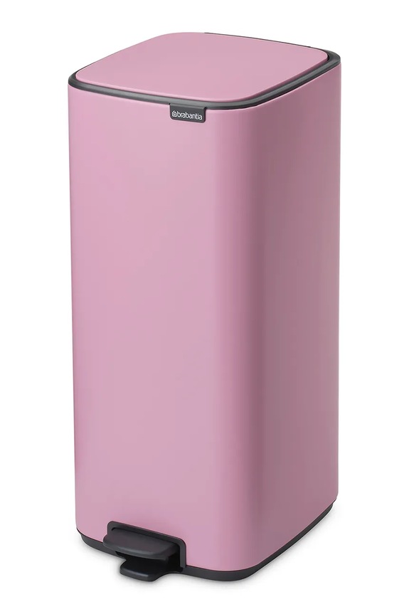 Brabantia kosz na śmieci ze stali malowanej proszkowo 30 l 255403. różowy AA00