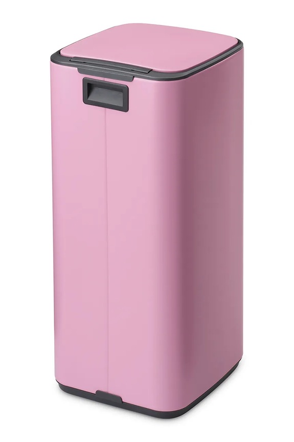 Kuchnia i bar Brabantia kosz na śmieci ze stali malowanej proszkowo 30 l 255403. różowy