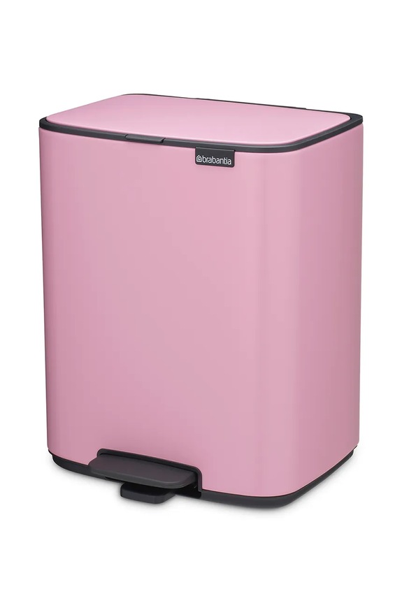 Brabantia kosz na śmieci ze stali malowanej proszkowo 12 l 255380 różowy AA00